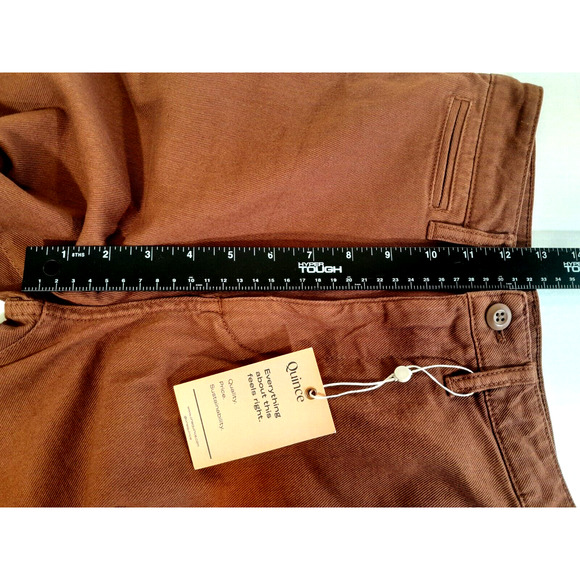 Quince Women's Wide Leg Pants in Warm Brown - Picture 10 of 12